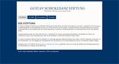 Desktop Screenshot of gustav-schickedanz-stiftung.de