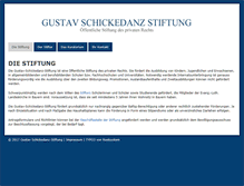 Tablet Screenshot of gustav-schickedanz-stiftung.de